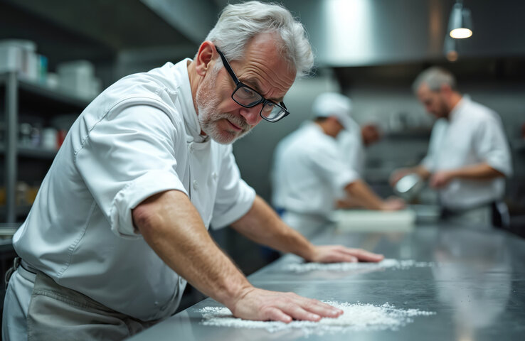 Cook in restaurant kitchen
