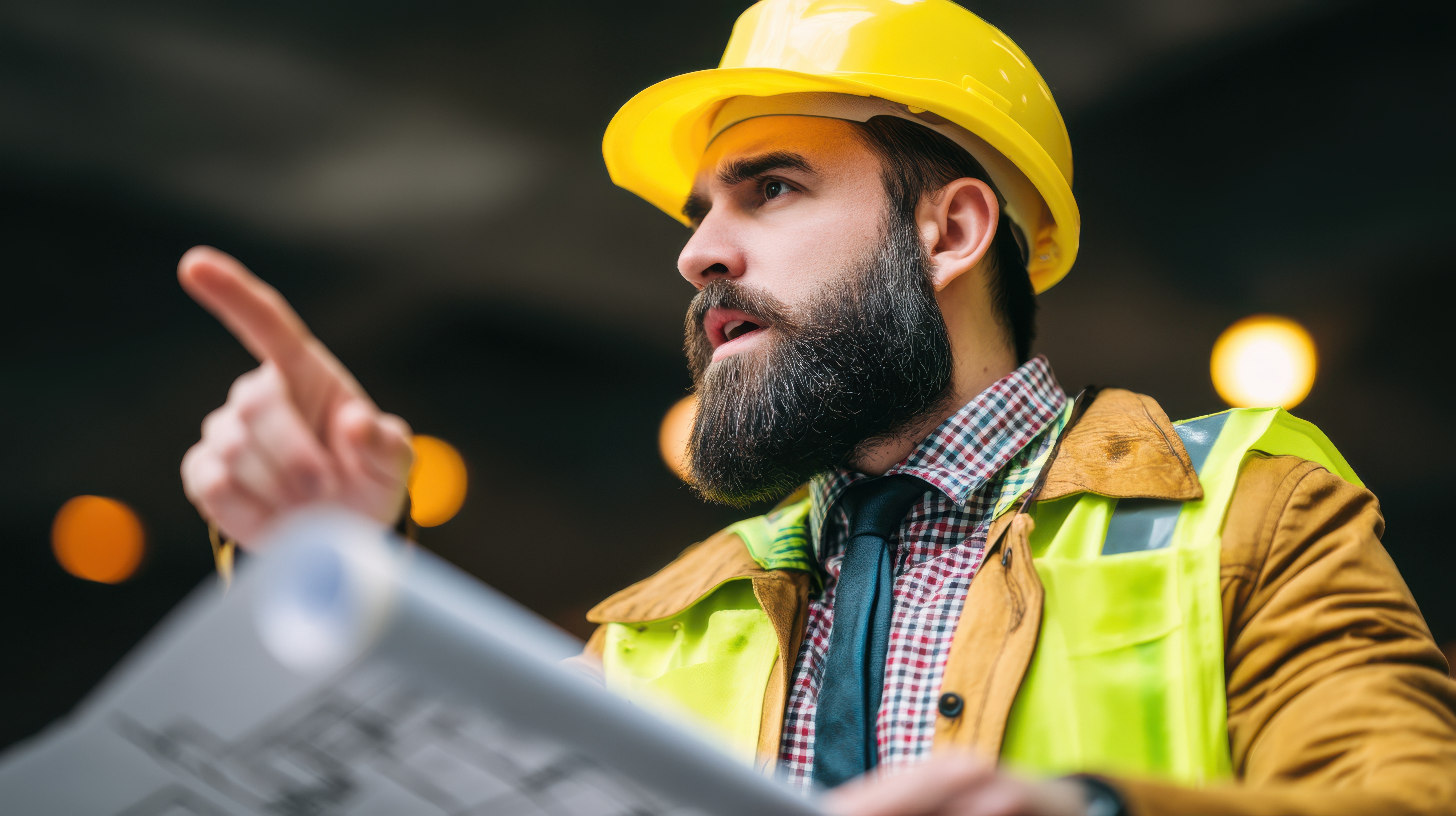 Site supervisor on worksite