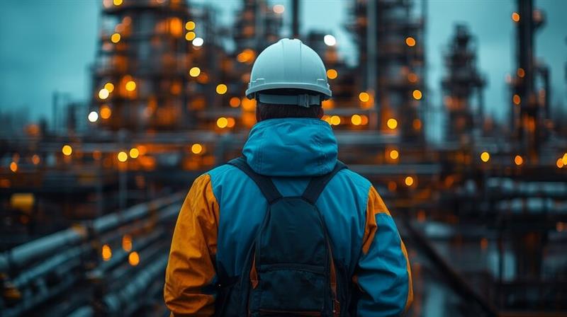 Skilled trades worker wearing PPE